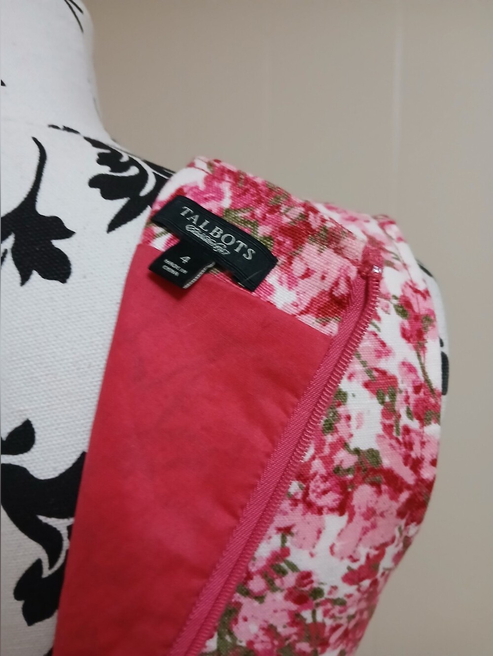 Talbots Linen Floral Sleeveless Midi Dress with Belt - Picture 10 of 12